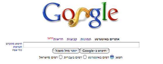 Google Rosh HaShanah